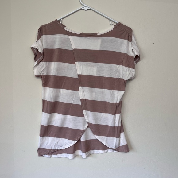 a.n.a pink and white stripe top - Picture 2 of 5